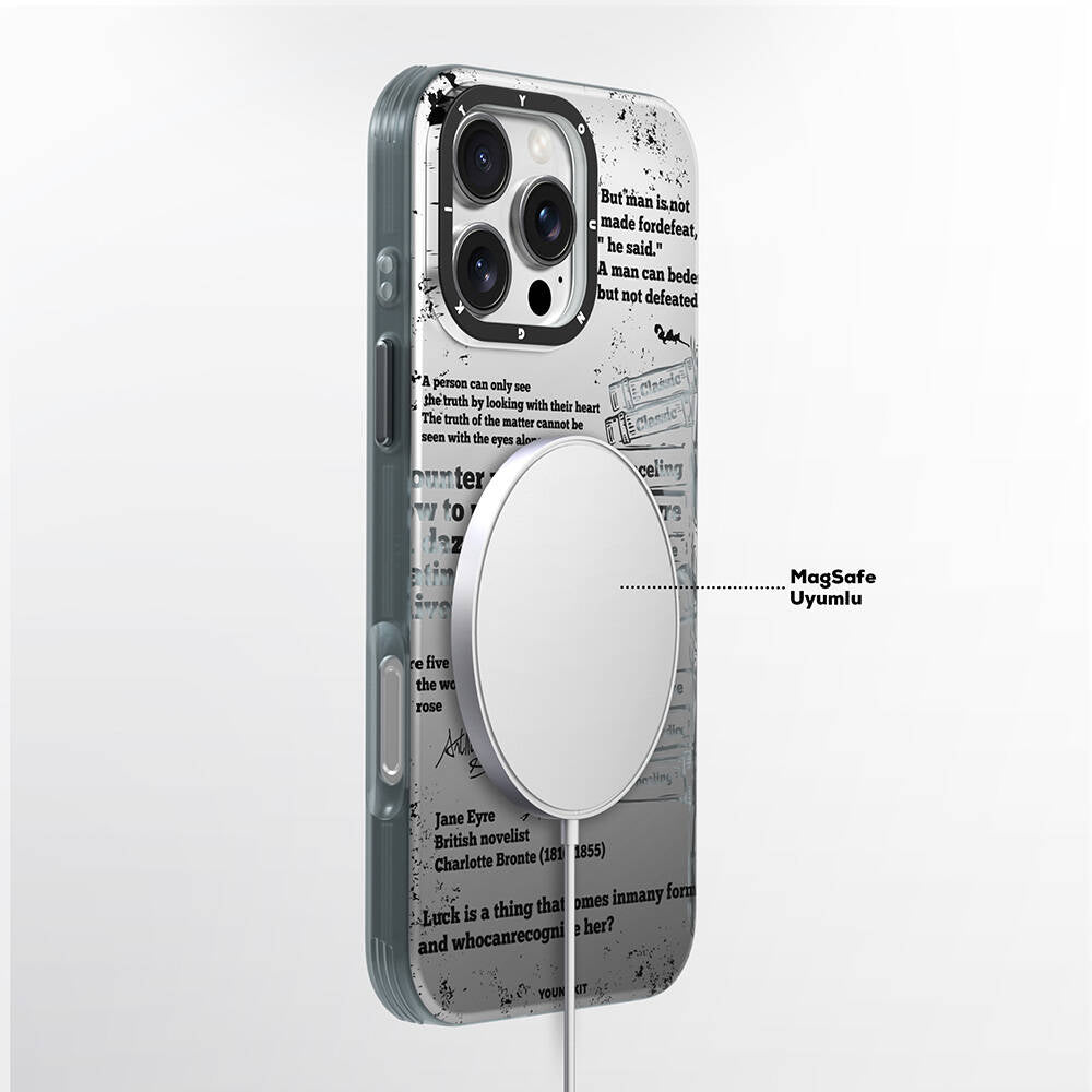 Youngkit Literary Serisi Classic iPhone 16 Pro Kılıf Magsafe Şarj Özellikli Telefon Kılıfı - 2 Youngkit Literary Serisi Classic iPhone 16 Pro Kılıf Magsafe Şarj Özellikli Telefon Kılıfı - 2